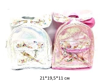 Рюкзак арт. MD-98085 Блеск с бантиком цвета микс в пак._
