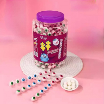 Мармелад арт. 423031 Жевательный с начинкой "Глаз" 18 г на ленте 50 шт. банка,