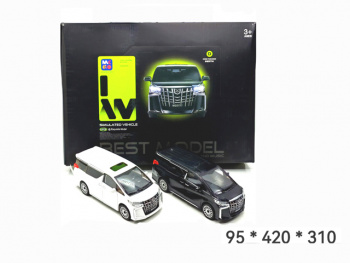 Модель металл. арт. D704-14 Toyota Alphard 1:16 цвета микс (6 шт.) шоубокс_