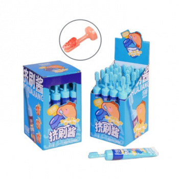 Конфета арт. 701047/701016 Жидкая "Зубная паста-щетка" "Йогурт" 52 г 20 шт. в кор.,