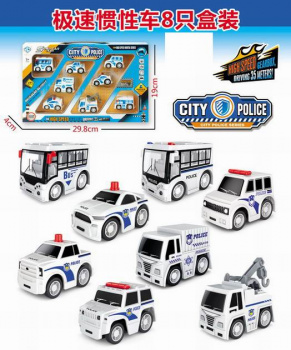 Набор машин арт. 876E-39A Полиция в кор. 29,8*19*4 /72 шт./ Набор машин арт. 876E-39A Полиция в кор. 29,8*19*4 /72 шт./