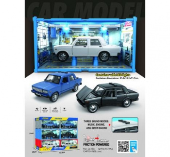 Машина инерц. арт. LD/BCP-1BX-805/224625 ВАЗ Классика свет, звук, дым 1 шт. в кор. (12 шт.) шоубокс_