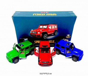Модель металл. арт. YM-9927F Джип цвета микс (6 шт.) шоубокс_ Модель металл. арт. YM-9927F Джип цвета микс (6 шт.) шоубокс_