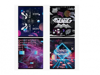 Тетрадь 48л. А5 линия "ArtSpace" Стиль,Cyber, эконом,  арт.Т48лС_42968 (1/10) Т48лС_42968