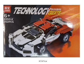 Конструктор арт. 8350-4 Автомобиль 252 дет. в кор.•_