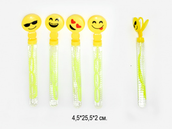 Пузыри мыльные арт. 2804Z-B Смайлик (24 шт) в кор.•