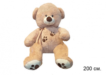 им Медведь арт. 402120-2 Бежевый с ленточкой 200 см в пак.