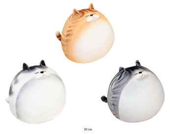 им Кот арт. 90314-2 Толстячок цвета микс 30 см в пак.)