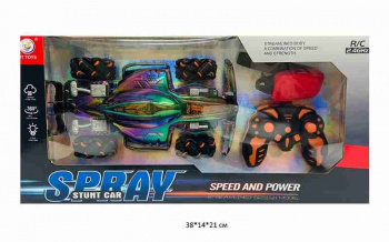 Машина на р/у арт. JT690 Перевертыш свет, пар, вращение 360° в кор.~