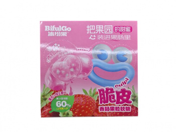 Конфета арт. 090961 С жидким центром "Клубника" 20 г в пак. 20 шт. в кор.#