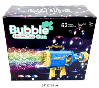 Пистолет арт. 2028 Пулемет 62 отверстия и мыльные пузыри в кор._