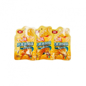 Конфета арт. 081313-4 Жевательные бобы "Апельсиновое мороженое" 28 г 20 шт. в кор./'