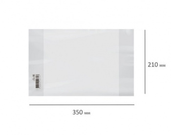 кс_Обложка со штрихкодом арт. 273980 ПП для тетрадей и дневников 60мкм, 210х350мм прозрачная ПИФАГОР