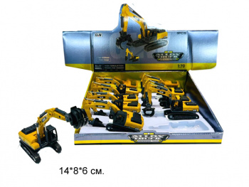 Модель металл. арт. 9966 Спецтехника в ассортименте (8 шт.) шоубокс•