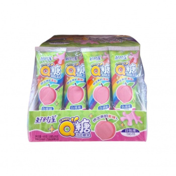 Конфета арт. 224097 Жидкая "Зубная паста" "Персик" 20 г 20 шт. в кор.*