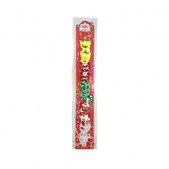 Резинка для волос арт. 019291-1-709 Новогодняя 10 пар на листе Резинка для волос арт. 019291-1-709 Новогодняя 10 пар на листе