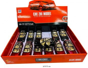 Модель металл. арт. CZ07A BMW инерц. свет, звук (12 шт.) шоубокс•