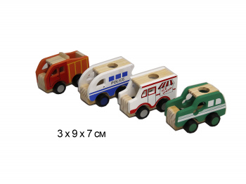 Деревянная игрушка арт. 2592-117 "Машина" подставка для карандашей в кор._/144шт./ Деревянная игрушка арт. 2592-117 "Машина" подставка для карандашей в кор._/144шт./