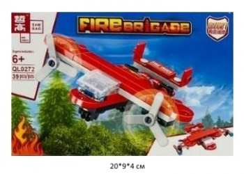 Конструктор арт. QL0272-8 Пожарная бригада 39 дет. в кор.~