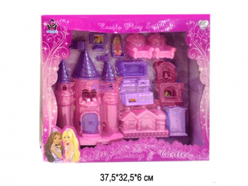 Дом для кукол арт. 5502-5501 Замок с мебелью в коробке_/36 шт./ Дом для кукол арт. 5502-5501 Замок с мебелью в коробке_/36 шт./