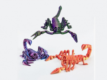 Фигурка 3Д арт. 3D016/3D014 Скорпион подвижный цвета микс 1шт. в пак.)