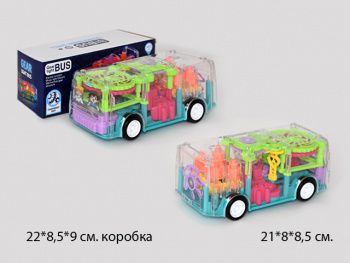 Машина на батар. арт. 388YJ-55/8899-139 Автобус шестеренки в кор._)= Машина на батар. арт. 388YJ-55/8899-139 Автобус шестеренки в кор._)=