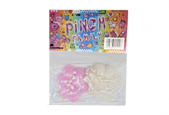 Антистресс арт. 1919-209 Лапка мальтоза перламутр набор 2 шт. бусины,бант цвета микс (16 шт.) в пак.