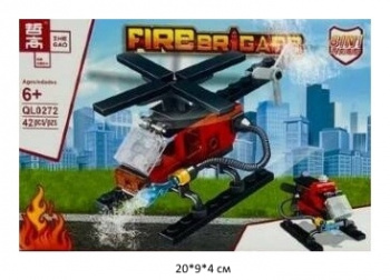 Конструктор арт. QL0272-5 Пожарная бригада 42 дет. в кор.~