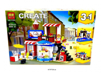 Конструктор арт. 11052 Кондитерская 410 дет. в кор._