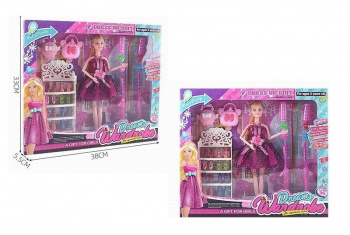 Кукла арт. 388-1 С аксессуарами в кор. 38*5,5*33