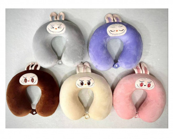 им Подушка арт. Z0004 На шею Зайка ассорти в пак.)