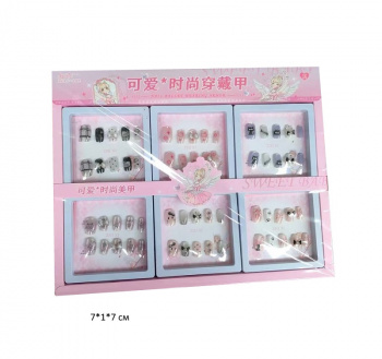 Набор для маникюра арт. HR131-2-209 Ногти накладные ассорти 1шт. в кор. (12шт.) упаковка