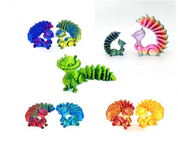 Фигурка 3Д арт. 3D023/3D034 Белка подвижная цвета микс 1шт. в пак.)