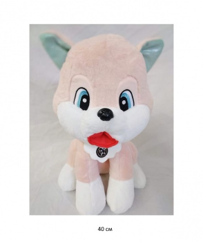 им Собака арт. 109-811 Бежевая с язычком 40 см в пак.