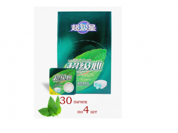 Жевательная резинка арт. 556697/ С начинкой "Мята" 13,5 г 30 шт. в кор.'