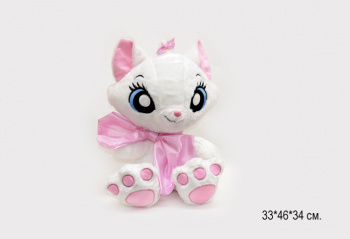 им Кошка арт. YE80418-5 Большая с розовым бантиком в пак.) им Кошка арт. YE80418-5 Большая с розовым бантиком в пак.)