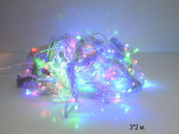 Гирлянда электр. арт. 208-32-501 Штора цветная, 3х2 м в кор. Гирлянда электр. арт. 208-32-501 Штора цветная, 3х2 м в кор.