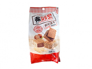 Печенье арт. 790496 Вафли "Орехово-шоколадные" 208 г 1 шт. в пак.;