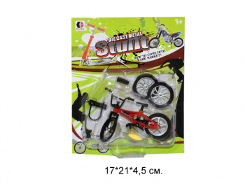 Велосипед арт. 1811D Пальчиковый и колеса на листе_~• /120 шт./