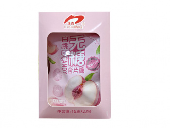 Конфета арт. 102040 Карамель без сахара Мятный персик 16 г 20 шт. в кор.