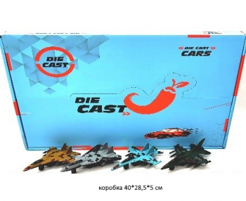 Самолет арт. 1210-C62 Истребитель модель металл (12 шт.) шоубокс_