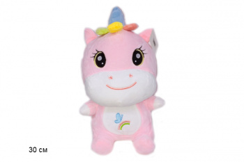 им Единорог арт. 1110 Розовый с бабочкой 30 см в пак.)