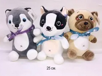 им Собака арт. 1407 С ленточкой в ассортименте 25 см в пак.) им Собака арт. 1407 С ленточкой в ассортименте 25 см в пак.)