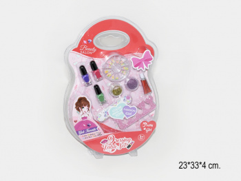 Набор для маникюра арт. 761-2 Блеск, лак, пилочка на блистере~/144шт./