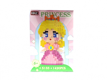 Конструктор арт. 5133-802 Микро Принцесса в розовом 1490 дет. в кор.