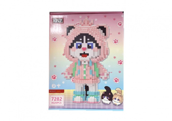 Конструктор арт. 7282-805 Микро Кот в розовом костюме 3626 дет. в кор.