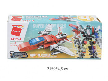 Конструктор арт. 1412-4" Трансформер 6 шт./шоубокс 21*9*4,5 Конструктор арт. 1412-4" Трансформер 6 шт./шоубокс 21*9*4,5