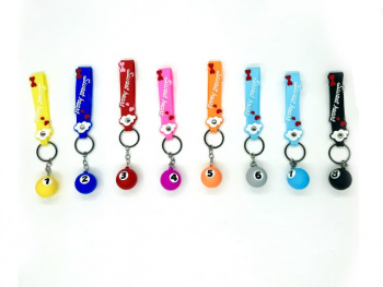 Брелок арт. 805114 На руку Бильярдный шар цвета микс в пак. = Брелок арт. 805114 На руку Бильярдный шар цвета микс в пак. =