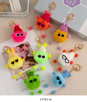 им Шарик арт. 805720 В шапочке и очках брелок ассорти в пак. им Шарик арт. 805720 В шапочке и очках брелок ассорти в пак.