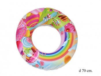 Надувн. круг арт. 1216-9 "Пляж" d 70 см в пак._/240 шт./